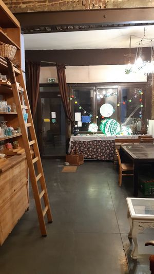 Front area at The Judgy Vegan in Brussels