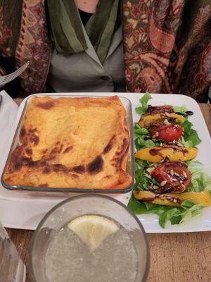 Les lasagnes at The Judgy Vegan in Brussels