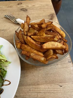 Fries  at The Judgy Vegan in Brussels