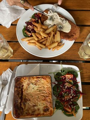 Lasagne & Schnitzel XXL  at The Judgy Vegan in Brussels