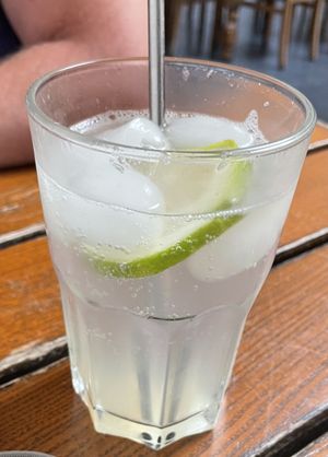 Home made lavender lemonade  at The Judgy Vegan in Brussels