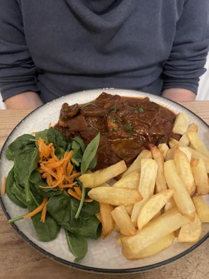 Seitan Bourguignon  at The Judgy Vegan in Brussels