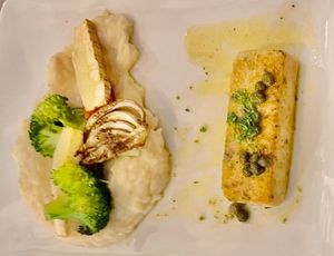 Tofu façon sole meunière at The Judgy Vegan in Brussels