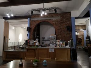 Inisde at The Judgy Vegan in Brussels