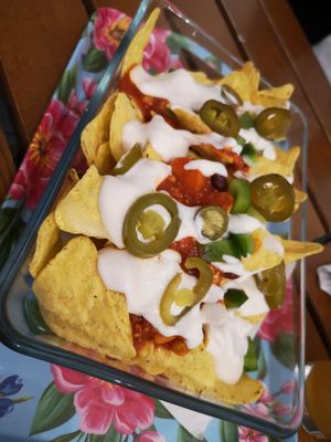 Nachos at The Judgy Vegan in Brussels
