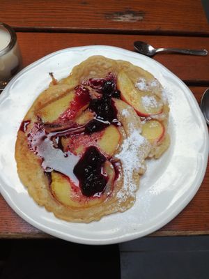 Crepes at The Judgy Vegan in Brussels