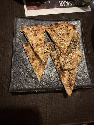 Sesame and sugar puri  at Namaskar in Sendai