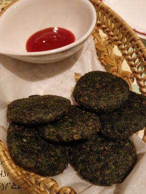 Green tikki at Namaskar in Sendai