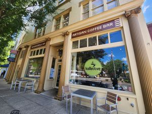 Entrance at Kollective Coffee & Tea in Hot Springs