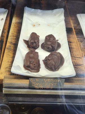 Vegan snickers at Kollective Coffee & Tea in Hot Springs