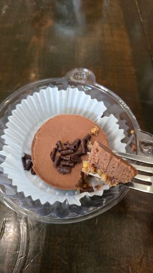 Chocolate cheesecake at Kollective Coffee & Tea in Hot Springs