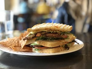 T.A.L.T with chips  at Kollective Coffee & Tea in Hot Springs