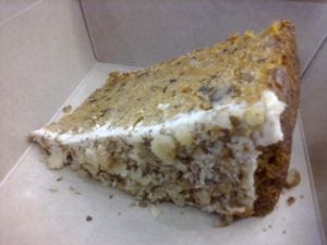 Carrot cake to take-away. at Vegg-Go in Vienna