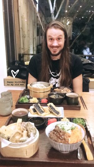 Happy man and happy cow haha at Hoshina 穗科 - Zhongshan District in Taipei