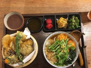 Udon broth with kimchi set meal. Delicious!  at Hoshina 穗科 - Zhongshan District in Taipei