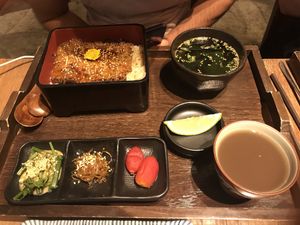 Tofu Sheet Kabayaki Tice Set Meal at Hoshina 穗科 - Zhongshan District in Taipei