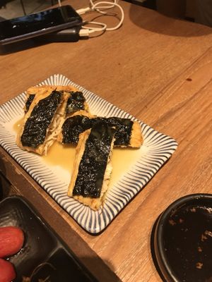 Tofu Sheet Roll with Golden Mushroom and Nori at Hoshina 穗科 - Zhongshan District in Taipei