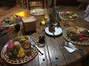 Vegan candle light dinner  at Coco-Knots Kite Lodge in Itarema