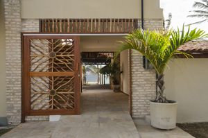 Coco-Knots Kite Lodge entrance  at Coco-Knots Kite Lodge in Itarema