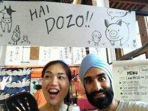 HaiDozo at work :) at Hai Dozo! in East London