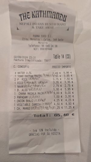  at Kathmandu in Denia