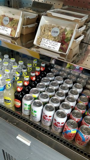 Options for on-the-go food in the chiller or freshly made in front of you food! at In Bloom in Glasgow