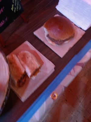 meatball sub and lorne roll at In Bloom in Glasgow