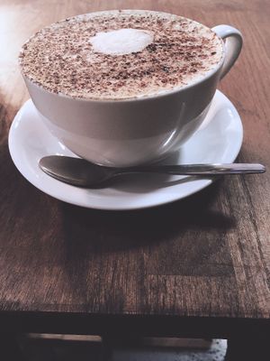 Large oat milk mocha with CBD oil   at In Bloom in Glasgow