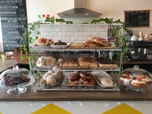 Doughnuts, brownies, ECLAIRS, croissants, pastries, snowballs, empires 🤤 at In Bloom in Glasgow