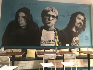 In bloom Nirvana mural at In Bloom in Glasgow