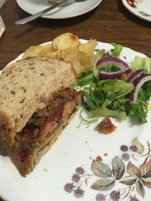 Sausage, mushroom, sun-dried tomato and haggis  at In Bloom in Glasgow