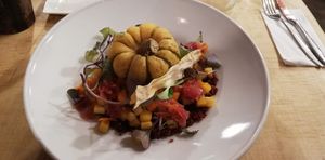 delicious vegan dish at Altérez-vous in Louvain-la-neuve