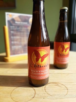 L’Altérante, célèbre bière du café citoyen ! at Altérez-vous in Louvain-la-neuve