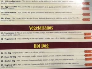 menu at Hora Extra Hamburgueria e Petiscos in Belo Horizonte