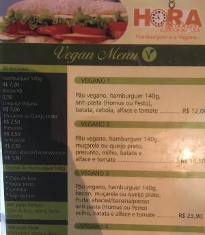 menu at Hora Extra Hamburgueria e Petiscos in Belo Horizonte
