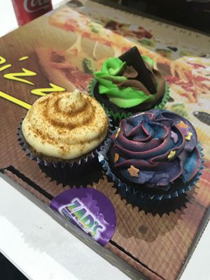try the cinnamon apple cupcake   at Zad's in Manchester