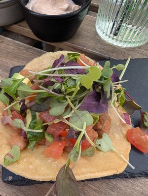 Avocado tostada at eS Bar in Keswick
