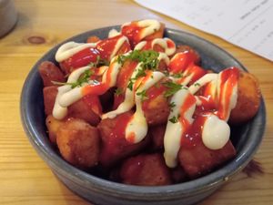 Patatas Bravas at eS Bar in Keswick