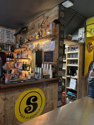 The bar  at eS Bar in Keswick