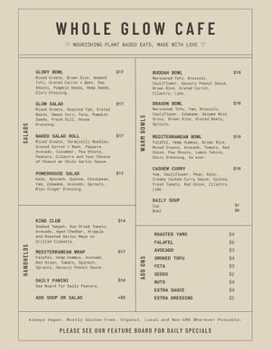  at Whole Glow Cafe in Cumberland