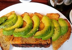 Avocado on sourdough at Gillam's Tea Room in Ulverston