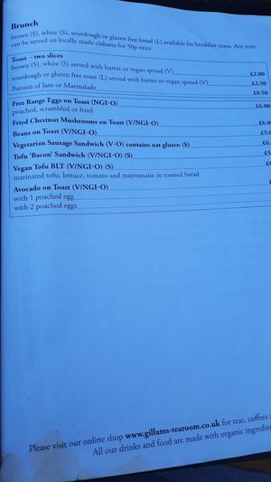 Great choices! at Gillam's Tea Room in Ulverston