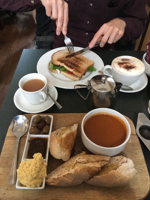All vegan! at Gillam's Tea Room in Ulverston