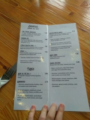 Full vegan menu at Blue Bay Cafe and Bakery in Dundrum