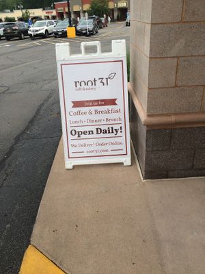 sign 2  at Root 31 in Rochester