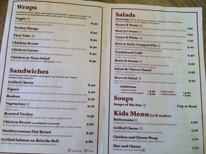 menu 2 at Root 31 in Rochester