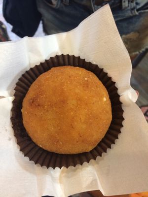 Vegan arancine at kePalle - Via Terrasanta in Palermo