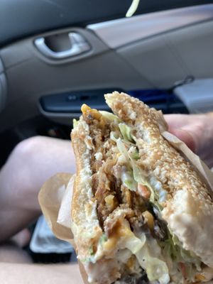 Double Mona Lisa  at Marty's V Burger in New York City