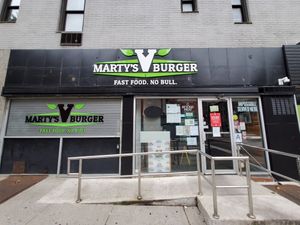 Marty's V Burger at Marty's V Burger in New York City