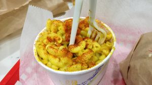 Mac and cheese at Marty's V Burger in New York City